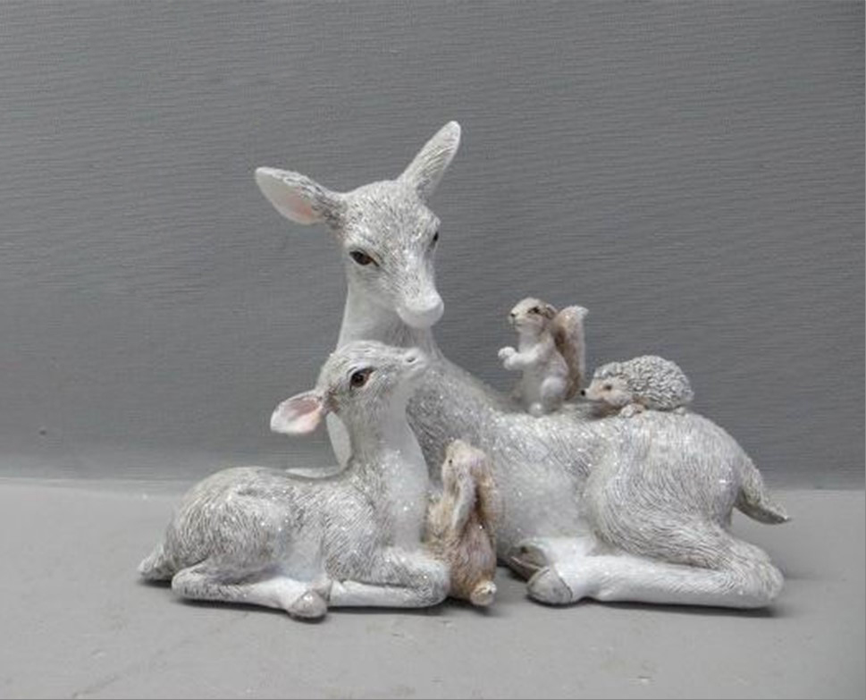 Фигура "Лань и олененок" (полирезин), 18x8,5xH13 см
