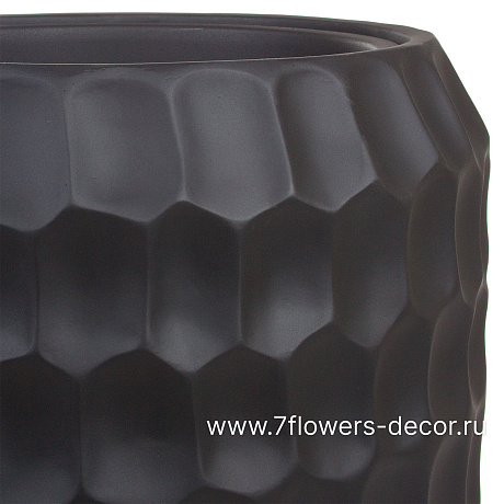 Кашпо Nobilis Marco Pm-antra Cells Vase (полистоун), D34хH75 см, с тех.горшком - фото 2