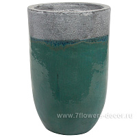 Кашпо Nobilis Marco "Green pine Vase" (керамика), D41хН63 см - фото 1