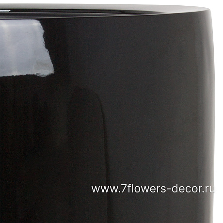Кашпо Nobilis Marco Pmlac-black Cylinder (полистоун), D53хH51 см, с тех.горшком - фото 2