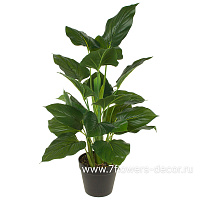 Растение искусственное "Антуриум" в кашпо, H60 см - фото 1
